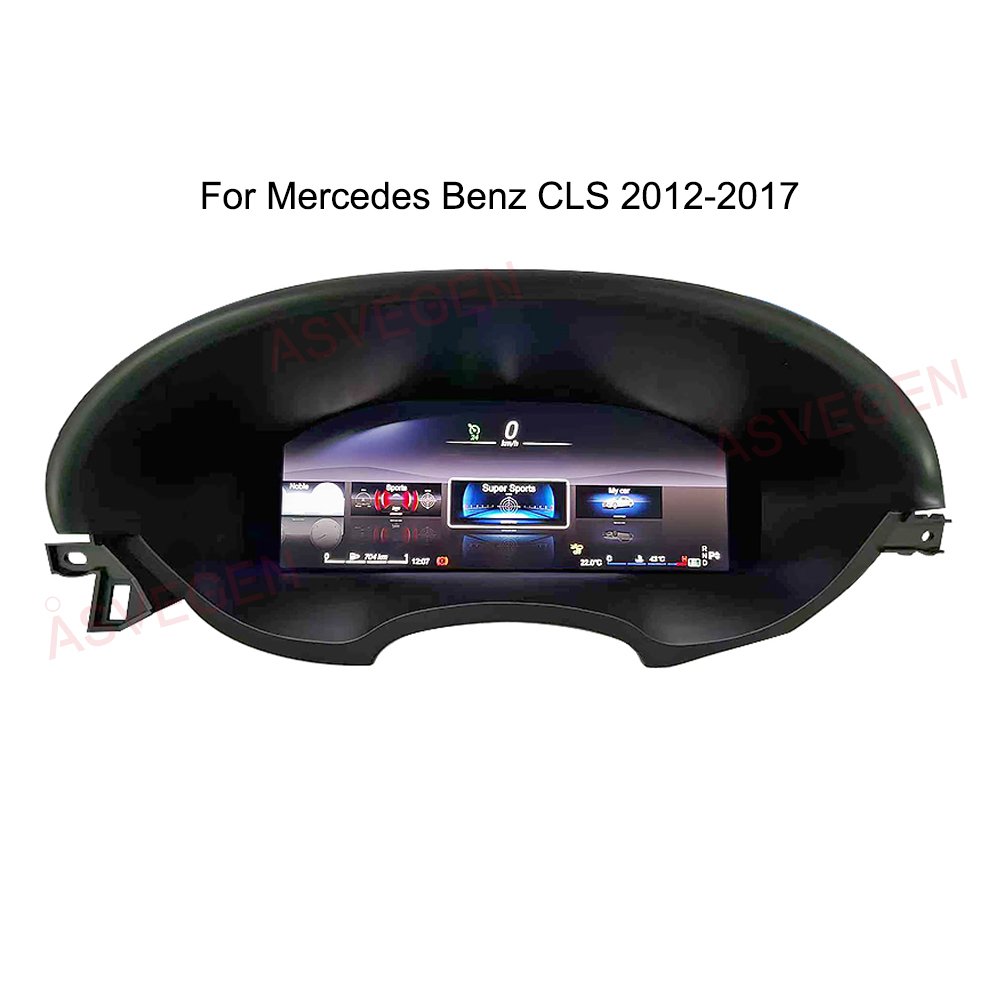 Car Digital Dashboard 12.3'' Multi-functional Cluster Auto Instrument Panel for Mercedes Benz CLS 2012-2017 LCD Panel Meter