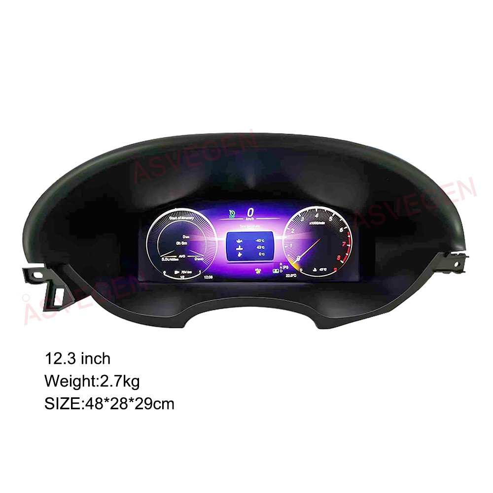 Car Digital Dashboard 12.3'' Multi-functional Cluster Auto Instrument Panel for Mercedes Benz CLS 2012-2017 LCD Panel Meter