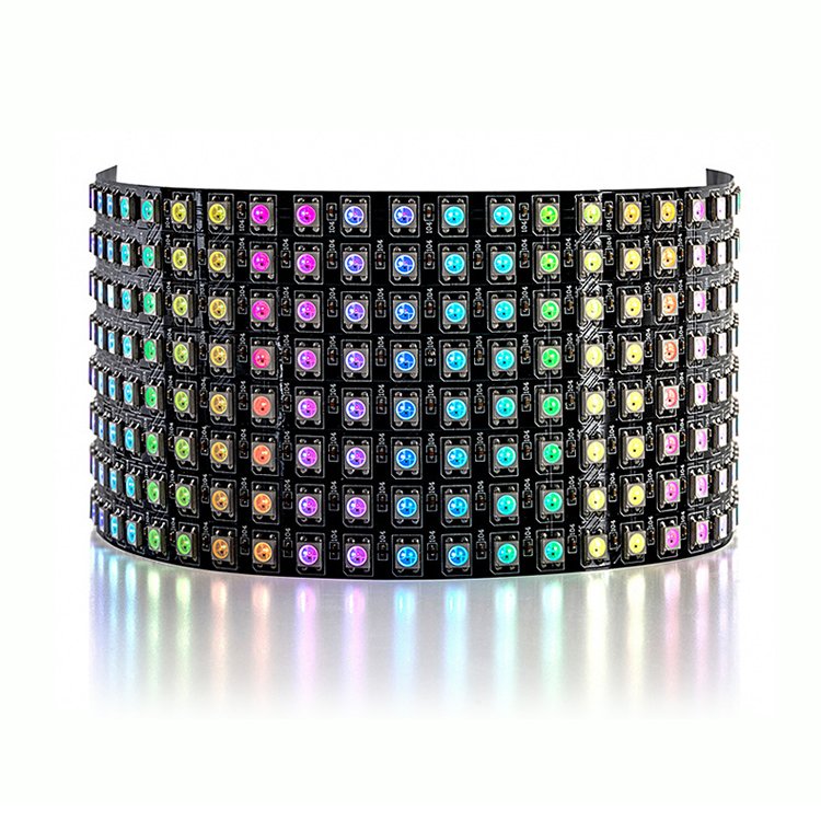 Flexible Pixel RGB LED Matrix WS2812B Programmable Panel Light