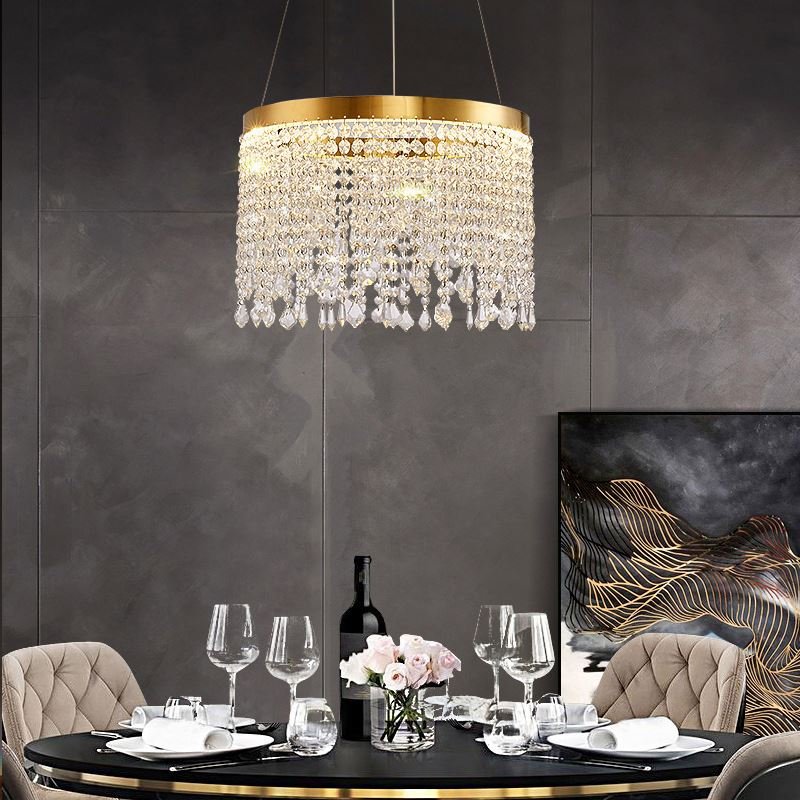 Fashion Chandeliers Home Luxury Hanging Wedding Lights Nordic Ceiling Lighting Crystal Chandelier for Living Room