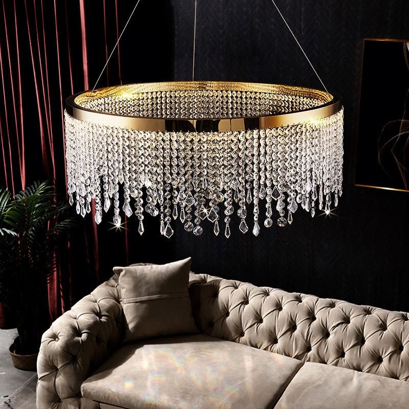 Fashion Chandeliers Home Luxury Hanging Wedding Lights Nordic Ceiling Lighting Crystal Chandelier for Living Room
