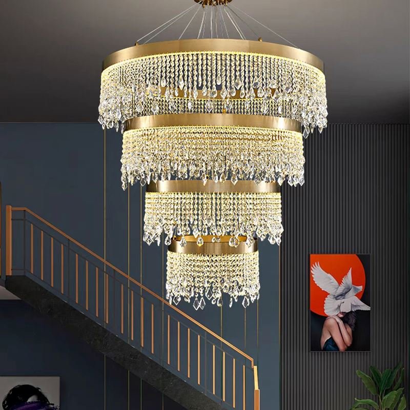 Fashion Chandeliers Home Luxury Hanging Wedding Lights Nordic Ceiling Lighting Crystal Chandelier for Living Room