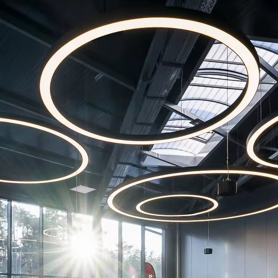 ECOJAS 5years Warranty Aluminum Housing Circle Shape Pendant Lighting Fixture Ce Approved