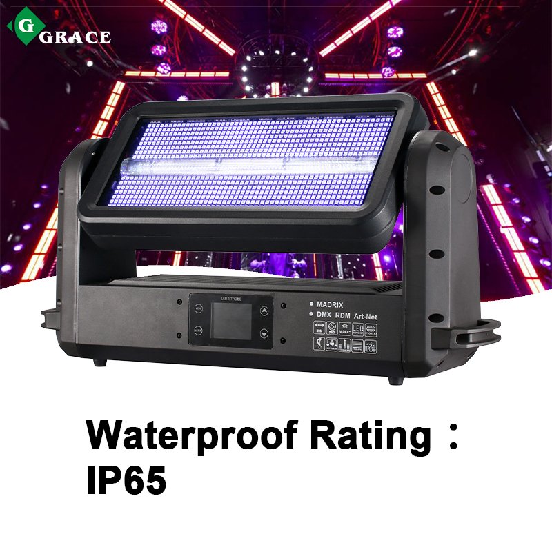 Igracelite IP65 Waterproof DMX RGB LED Strobe Moving Head Light