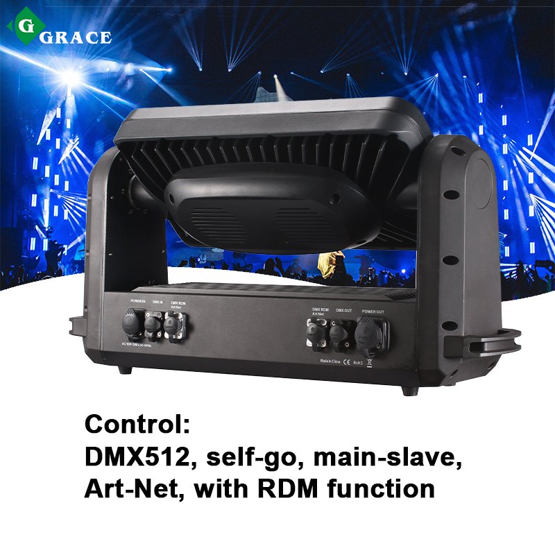 Igracelite IP65 Waterproof DMX RGB LED Strobe Moving Head Light