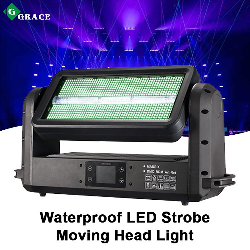 Igracelite IP65 Waterproof DMX RGB LED Strobe Moving Head Light