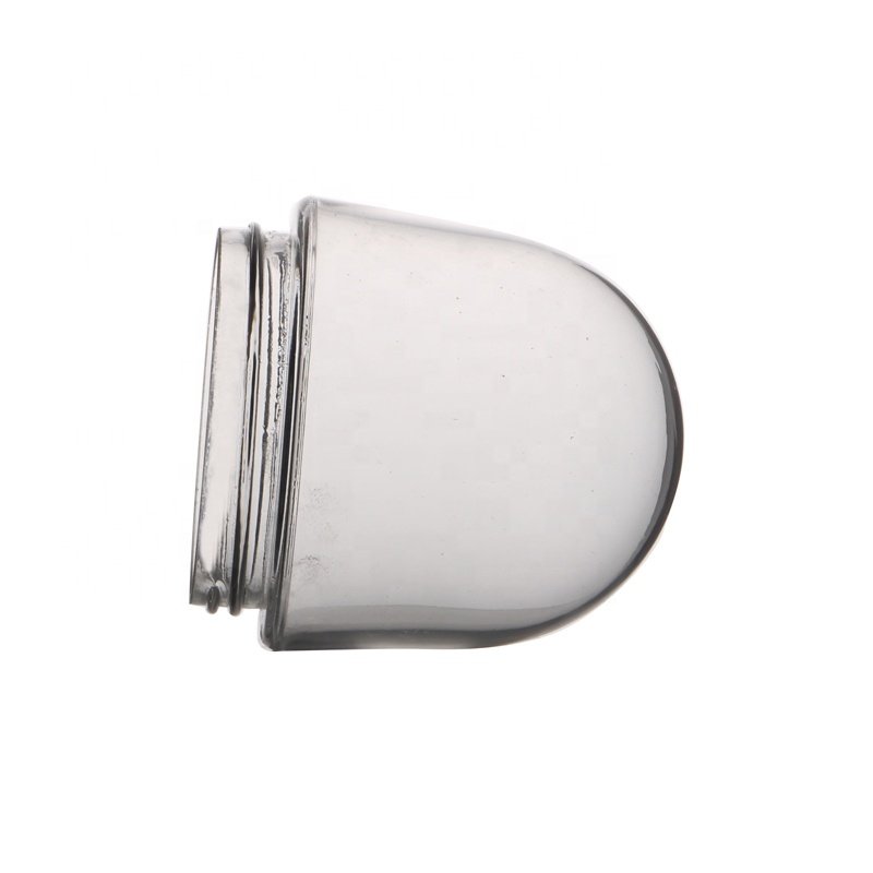 Mouth Blown Opal Shiny Glass Lampshade White Glass Shade with Thread for Pendant Light