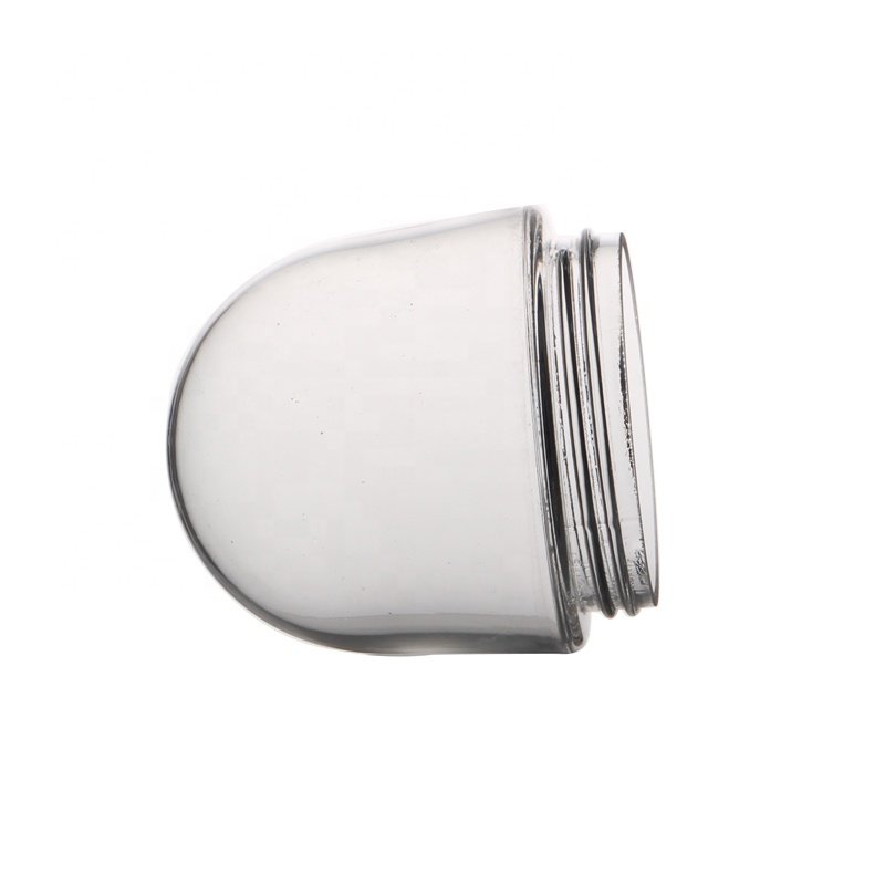 Mouth Blown Opal Shiny Glass Lampshade White Glass Shade with Thread for Pendant Light
