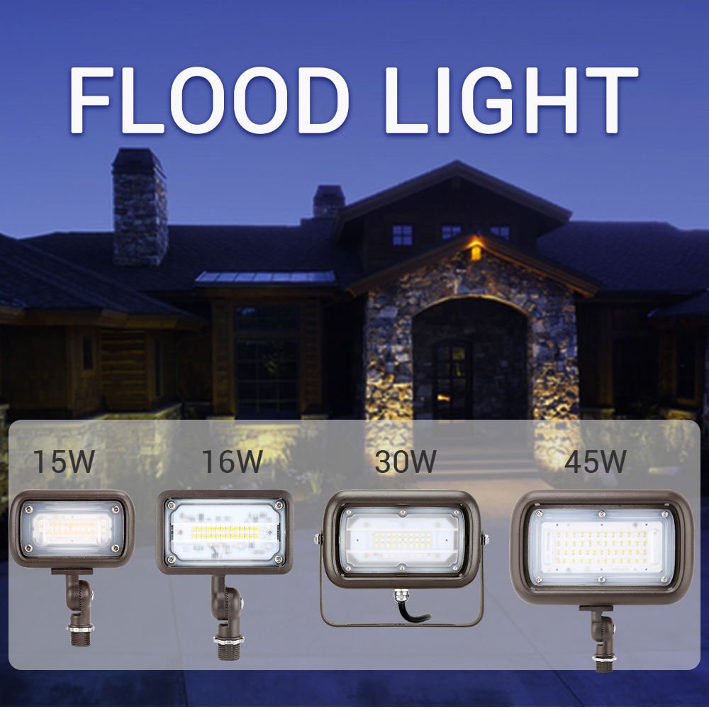 Flood Lighting 30W Mini LED Floodlight 30W 5000K 3100 lm 120/277V Dark Bronze Finish