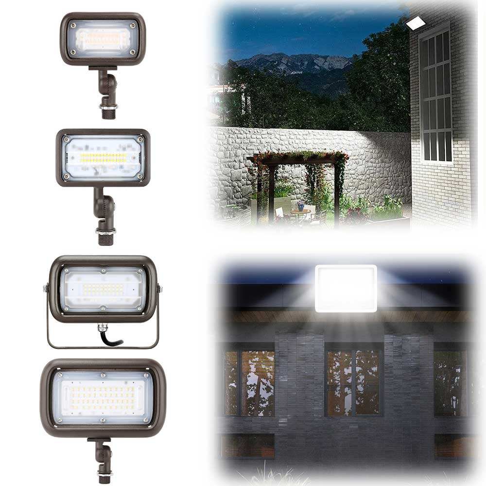 Flood Lights US in Stock ETL DLC UL 15w 45w 30w Knuckle Garden Outdoor Lighting Led Floodlights