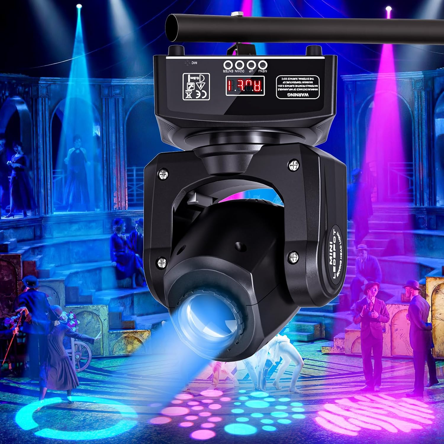 Beam Lights 30w 60w Dmx Gobo Spot Mini Led Beam Moving Head Light for Party Disco Club