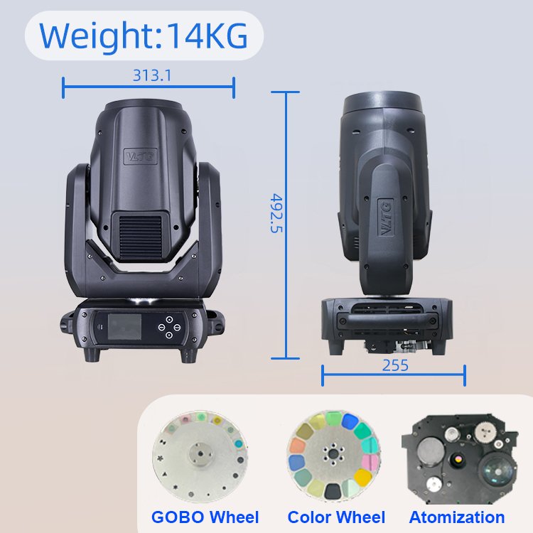 Professional Beam Stage Light Beam 20R Moving Stage Light for Event Party Stage Wedding Light Equipment