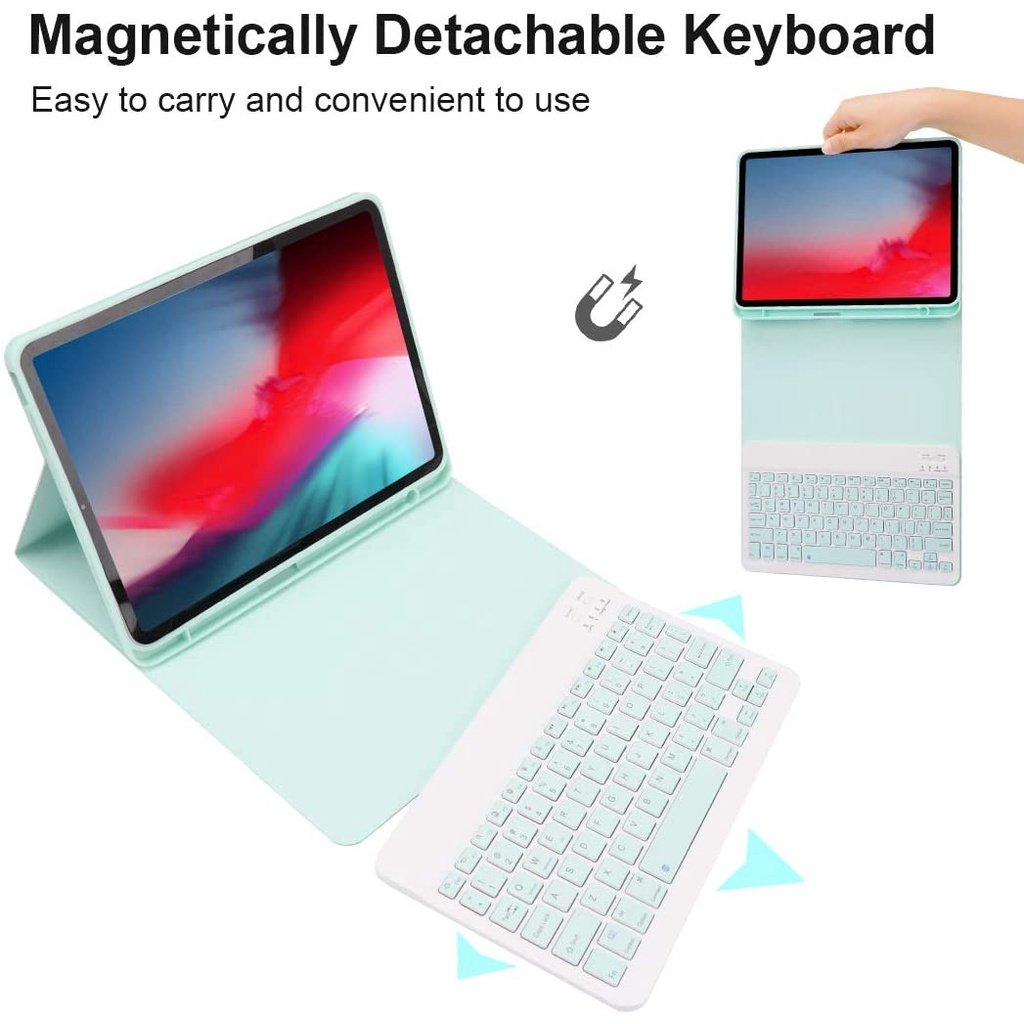 Factory Wholesale Portable Pu Leather Stand Holder BT Wireless Keyboard Case for xiaomi Pad 5 5pro 11 Inch