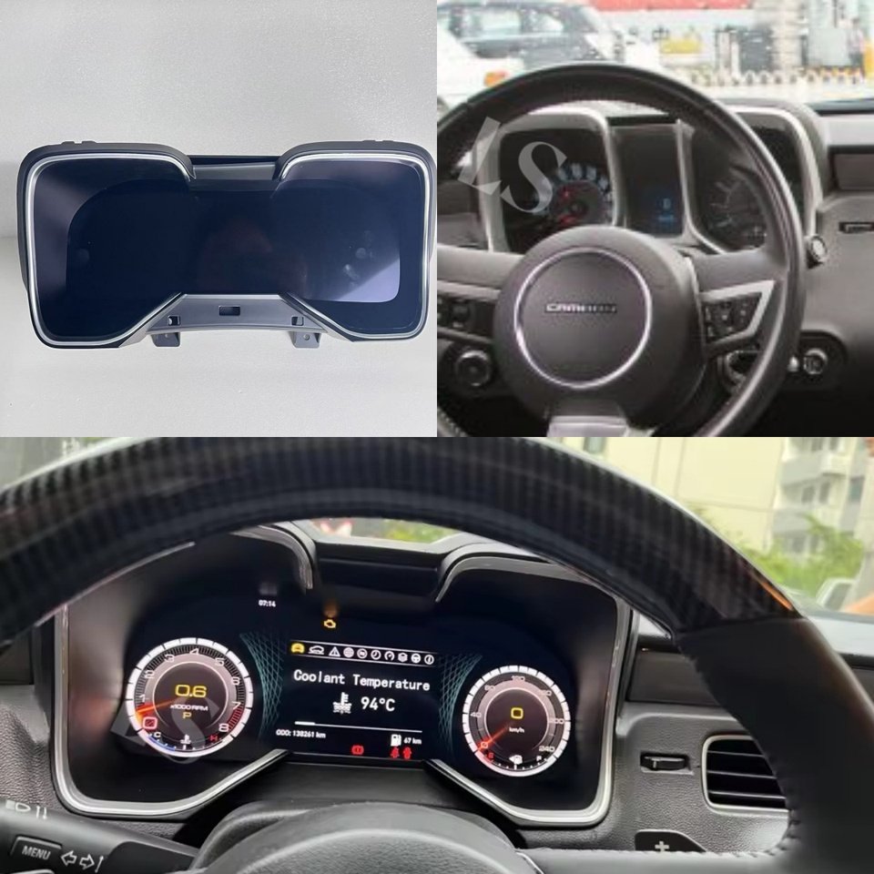 Digital Dashboard Linux LCD Speed Meter for Chevrolet Camaro Bumblebee 2011-2015 A4 Virtual Instrument Cluster Cockpit CarPlay