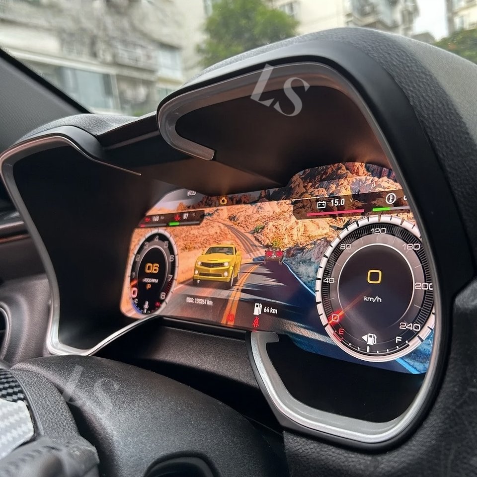 Digital Dashboard Linux LCD Speed Meter for Chevrolet Camaro Bumblebee 2011-2015 A4 Virtual Instrument Cluster Cockpit CarPlay