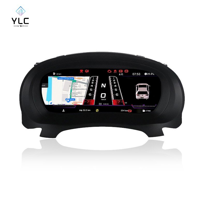 YLC LCD Auto Meter Display Virtual Cockpit Instrument Digital Cluster for VW Golf 6 Dashboard 2010-2012