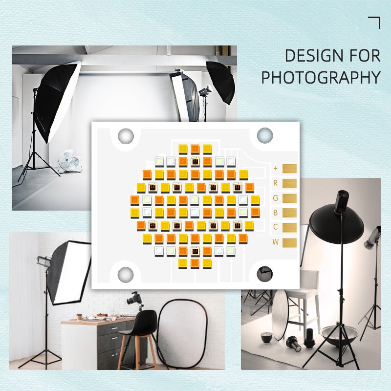 High-Power 180W UV LED Light 4050 SMD Quartz Lens Chip 620nm/460nm/520nm/2700K /6500K Five Color COB LED Chips
