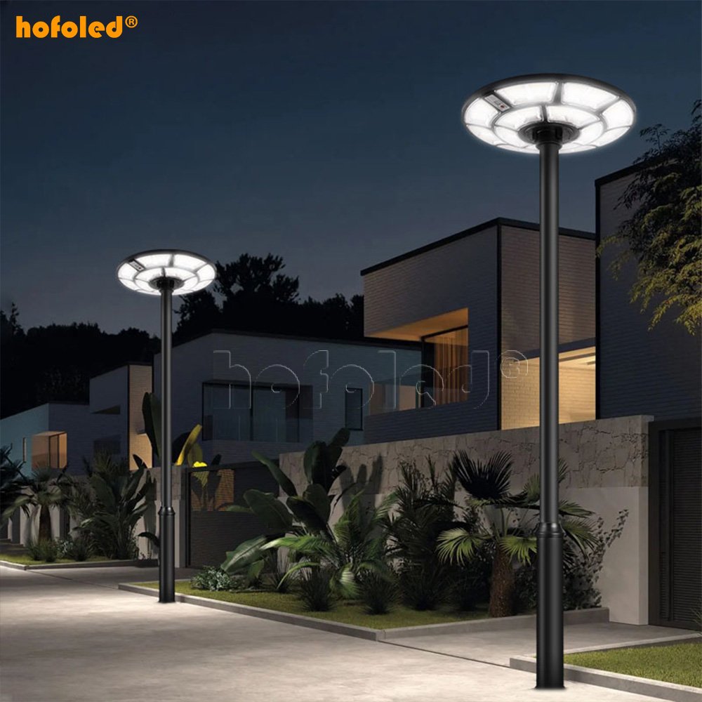 Modern Solar Power Light Motion Sensor Outdoor Waterproof IP65 All in One LED Solar UFO Light for Garden Pathway Street Lighting