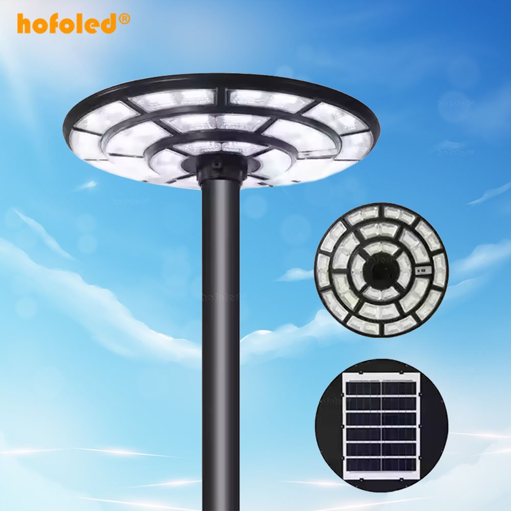 Modern Solar Power Light Motion Sensor Outdoor Waterproof IP65 All in One LED Solar UFO Light for Garden Pathway Street Lighting