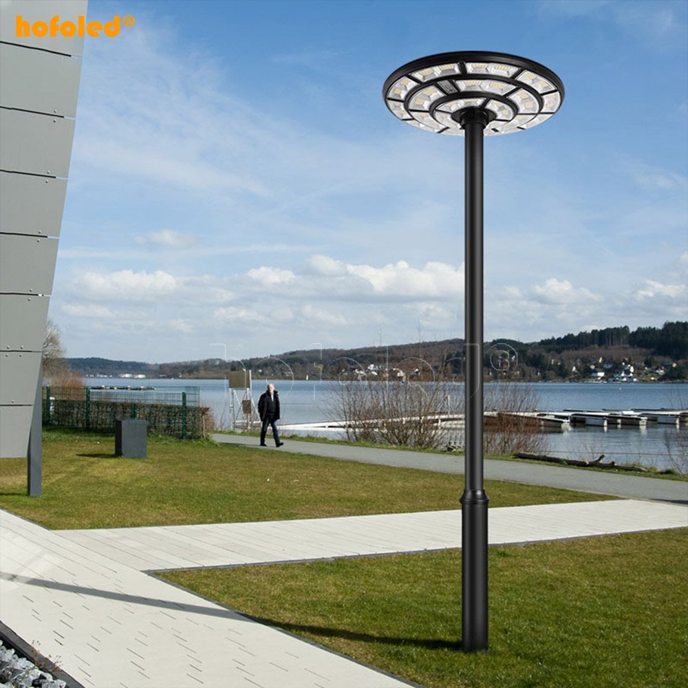 Modern Solar Power Light Motion Sensor Outdoor Waterproof IP65 All in One LED Solar UFO Light for Garden Pathway Street Lighting