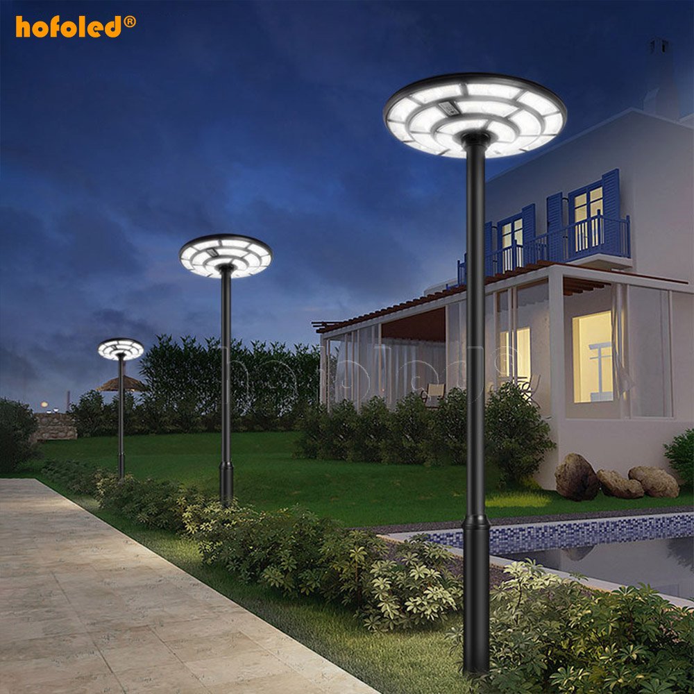 Modern Solar Power Light Motion Sensor Outdoor Waterproof IP65 All in One LED Solar UFO Light for Garden Pathway Street Lighting