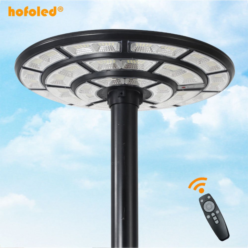 Modern Solar Power Light Motion Sensor Outdoor Waterproof IP65 All in One LED Solar UFO Light for Garden Pathway Street Lighting