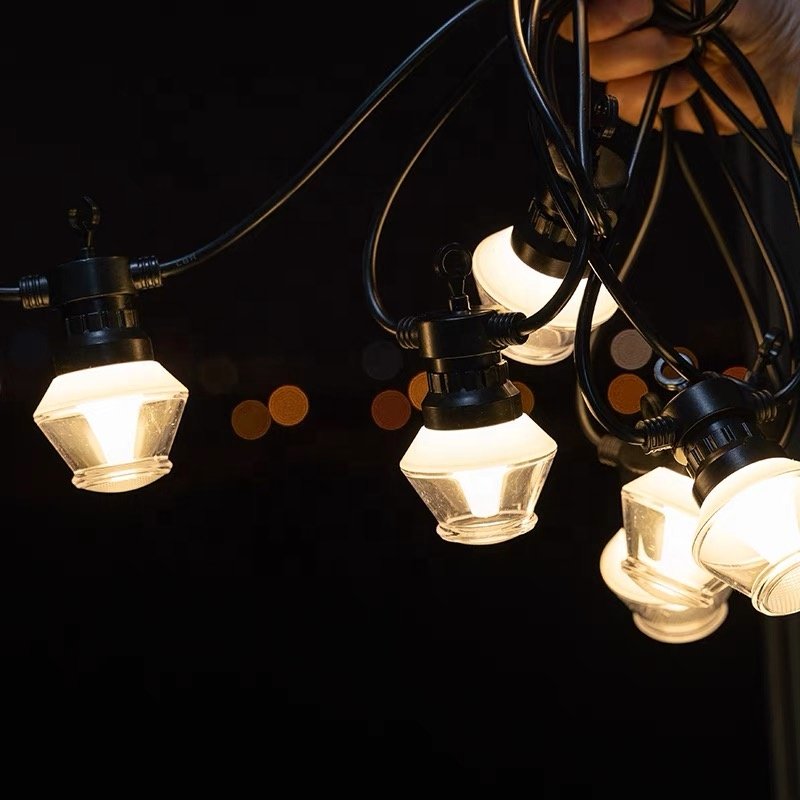 Holiday Garden Decoration Camping Light String Vintage Patio Fairy Outdoor Led String Lights for Party Holiday Decor