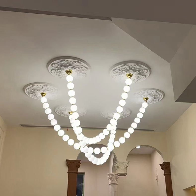 Modern Luxury Chandelier Ring Lamp Circle Ceiling Lights for Hotel Living Room Led Chandelier Simple Ring Shape Pendant Light
