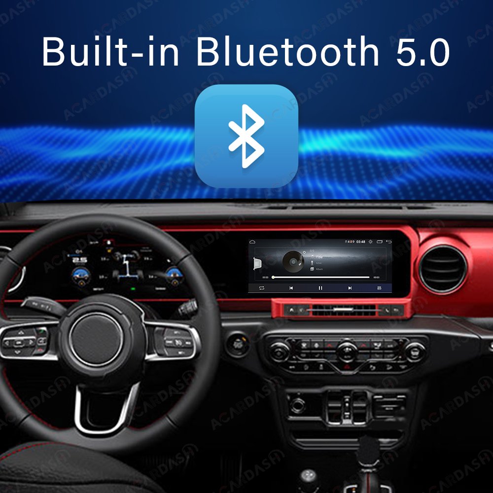 12.3'' ACARDASH Android Car Radio and Digital Dashboard for Jeep Wrangler J-MAX JL 2018-2022 Cluster Instrument Speed Meter