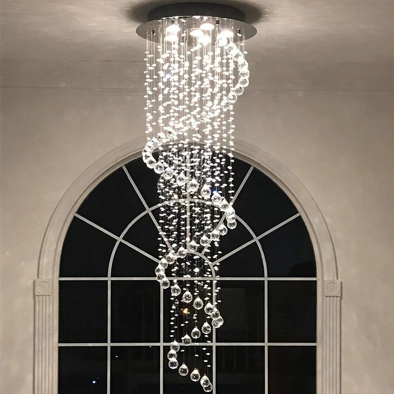 Floating Castle Raindrop Crystal Chandelier for Entryway