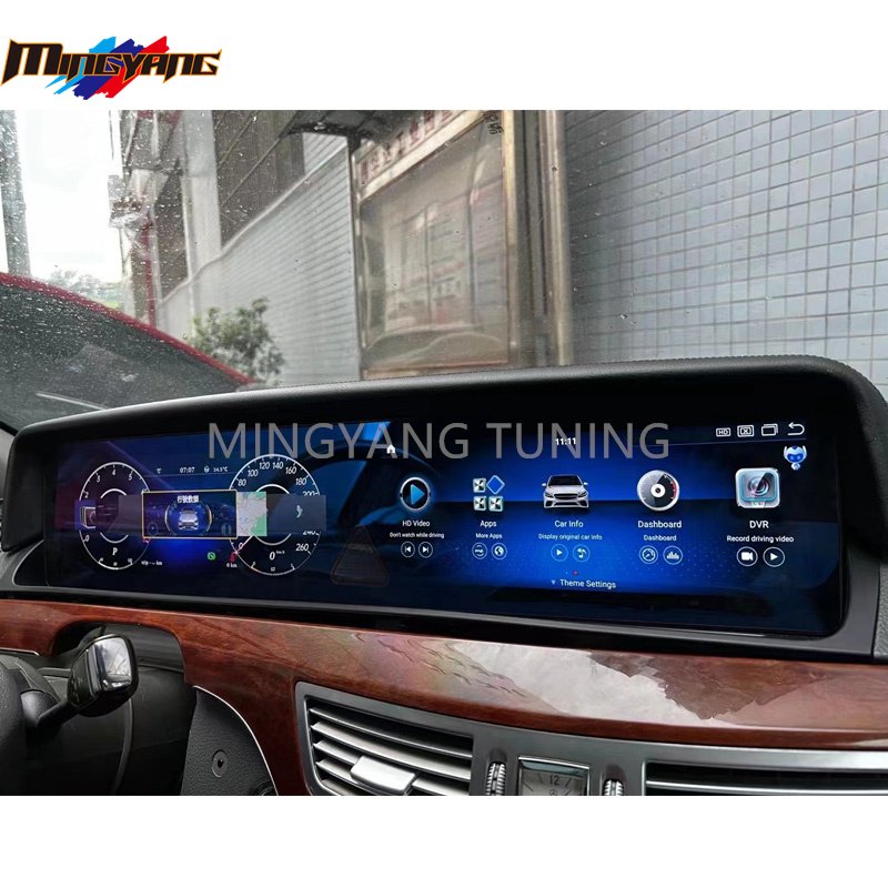 Lcd Dashboard Digital Instrument Cluster Cluster Full Screen GPS for Mercedes Benz S-Class W221 2005-2014 to W222 Auto Meter