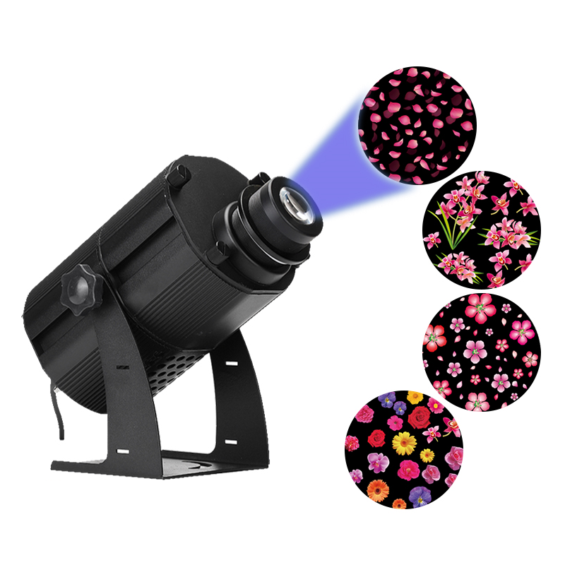 Factory Wholesale 80W Four Lenses Switching Logo Projector Light Outdoor Waterproofing Advertising Lights