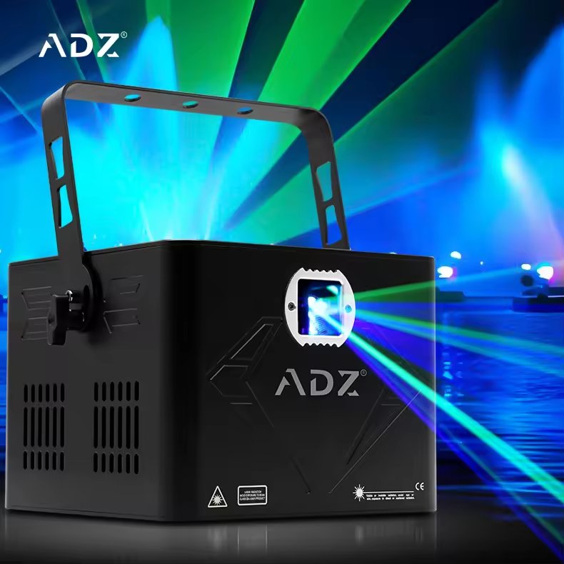 ADZ 2w 3w 6w 10w Led Rgb Animation fairy cinderella Effect Laser Light With Stage Snow Machine for Wedding