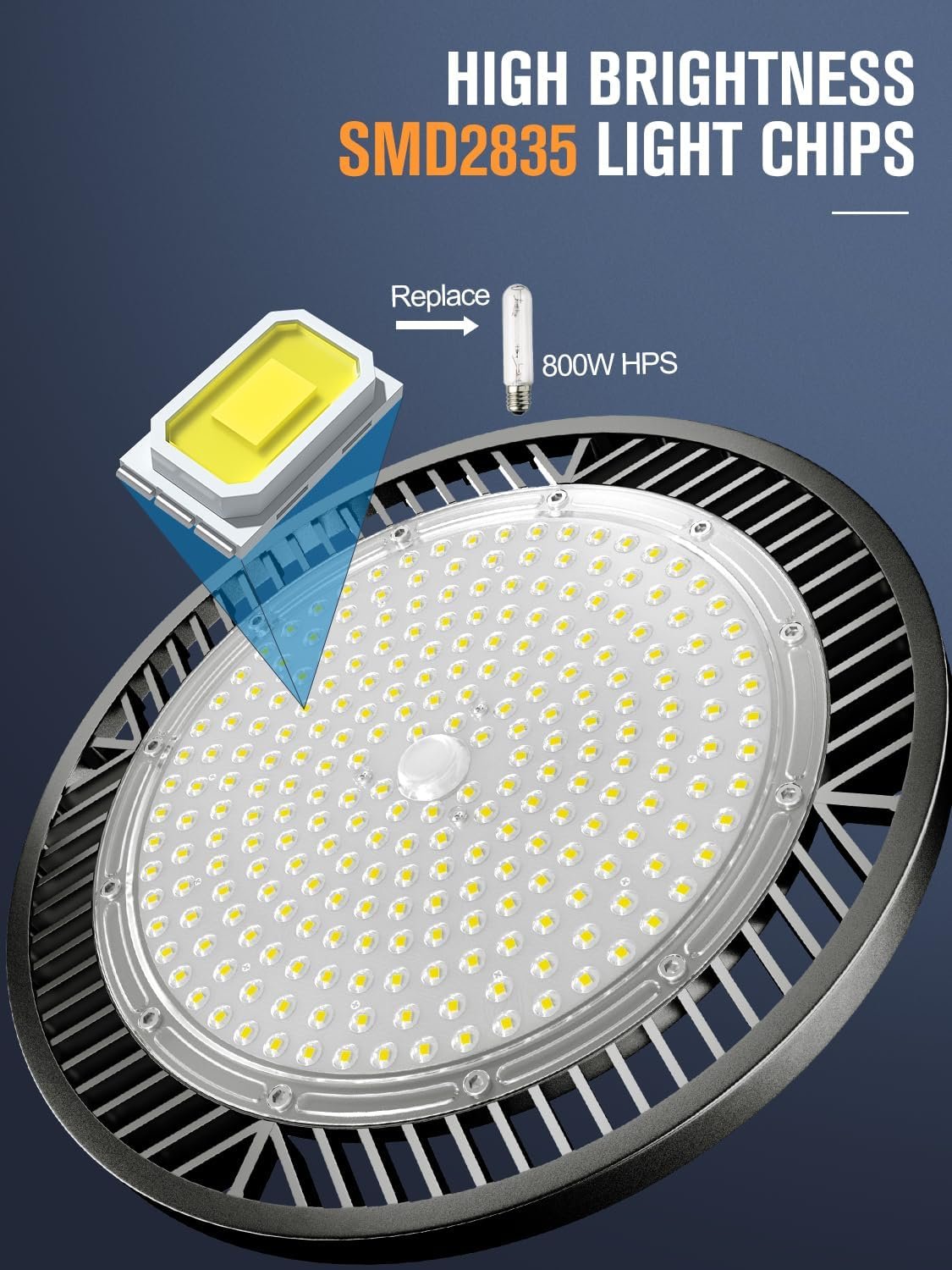 Commercial Industrial Lighting 100W 150W 200W IP65 IP66 Round UFO Led High Bay Light Warehouse Workshop Highbay Lamp