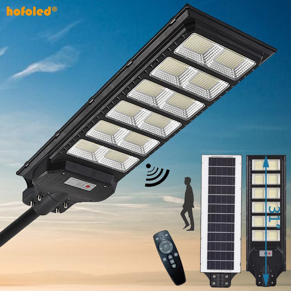 IP65 Waterproof Outdoor Garden Lamp Warm White Solar Powered Dusk to Dawn LED Solar Street Light