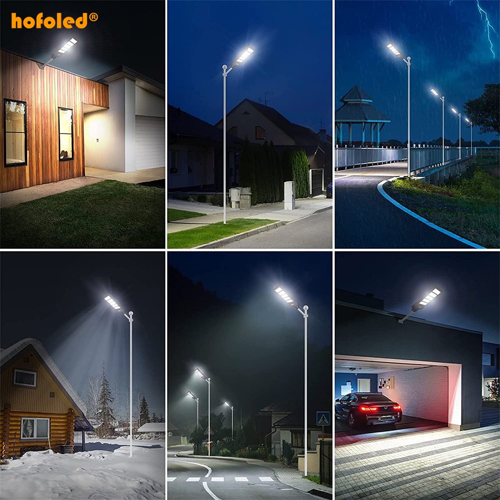 IP65 Waterproof Outdoor Garden Lamp Warm White Solar Powered Dusk to Dawn LED Solar Street Light