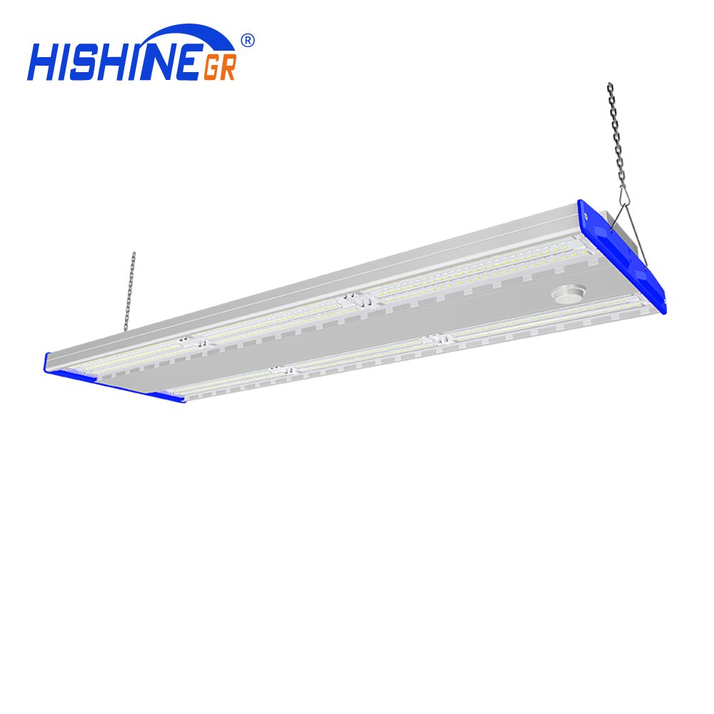 Hishine LED Linear High Bay Light K5 200lmW 80000LM Industrial Warehouse Lighting Wide Beam Angle Dimmable