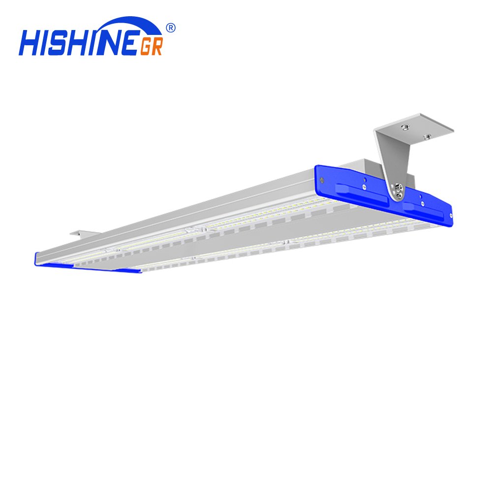 Hishine LED Linear High Bay Light K5 200lmW 80000LM Industrial Warehouse Lighting Wide Beam Angle Dimmable