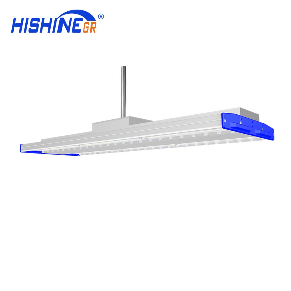 Hishine LED Linear High Bay Light K5 200lmW 80000LM Industrial Warehouse Lighting Wide Beam Angle Dimmable
