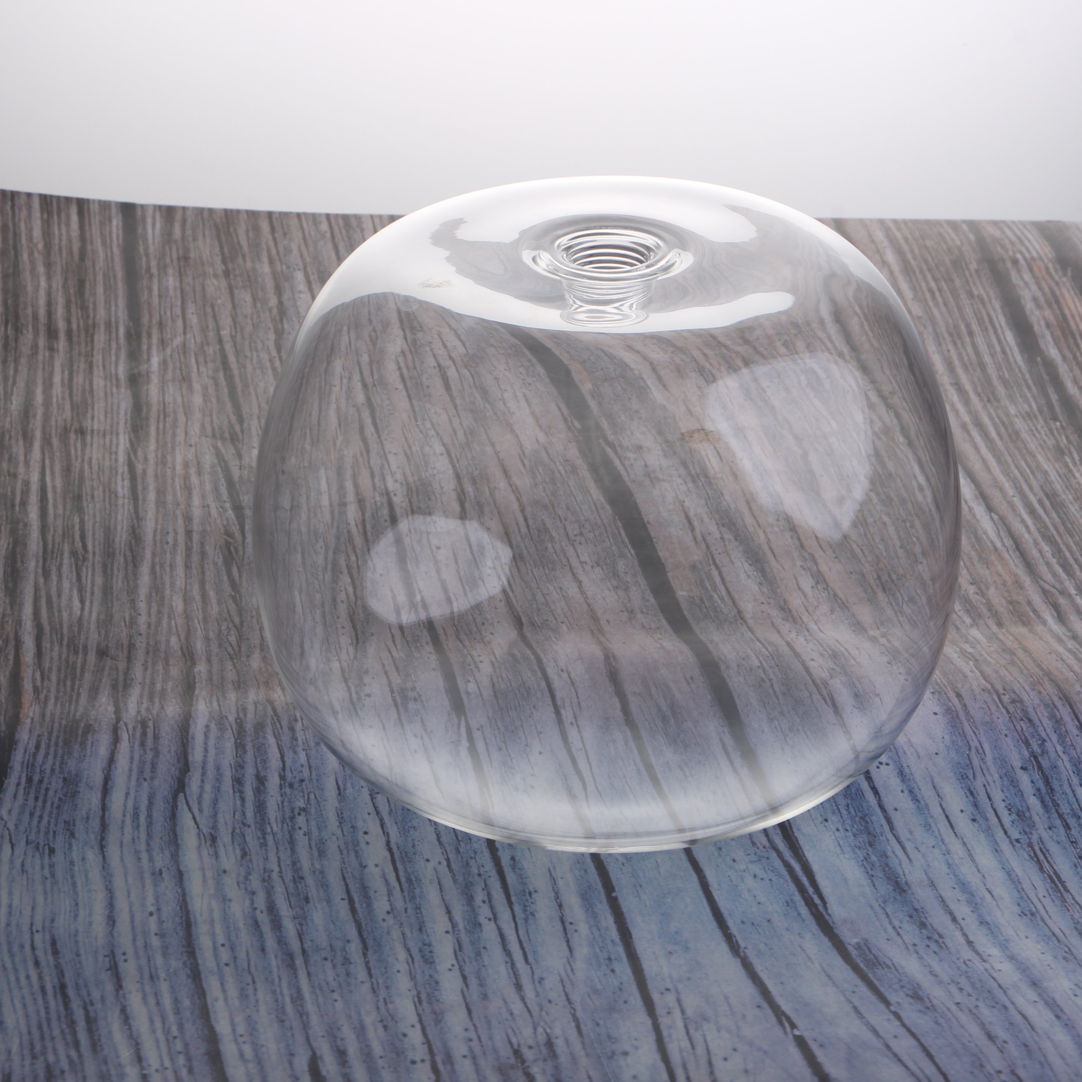 Handmade Transparent Glass Lampshade Pumpkin Style