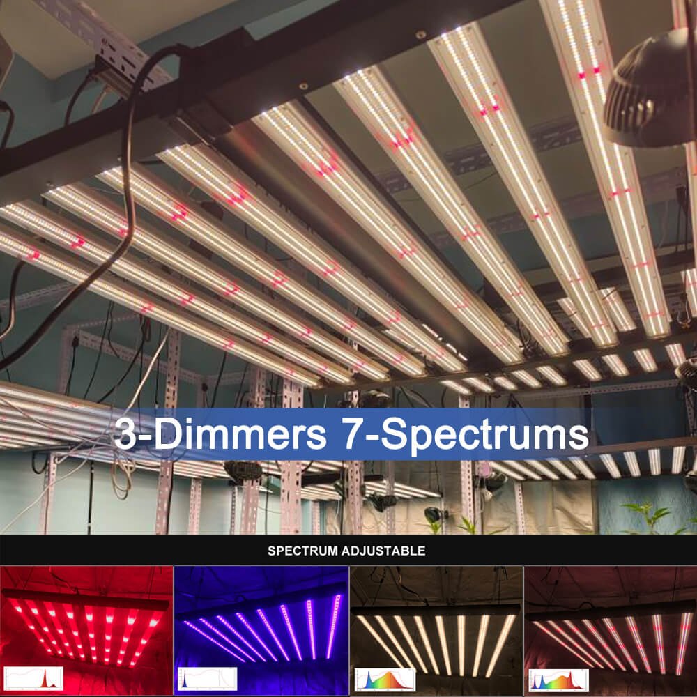 US Stock PPFD 2800 Umol/S Led Grow Lights 1000W Yields up to 4Lb Full Spectrum Uv Ir Independent Control Lm301H Grow Light 800W