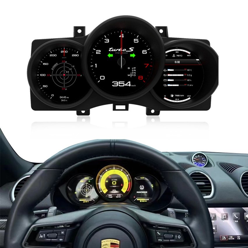 Linux System Plug and Play 720p HD Auto Meter Upgrade for Porsche Macan Digital Cluster Dashboard Display 2014-2018