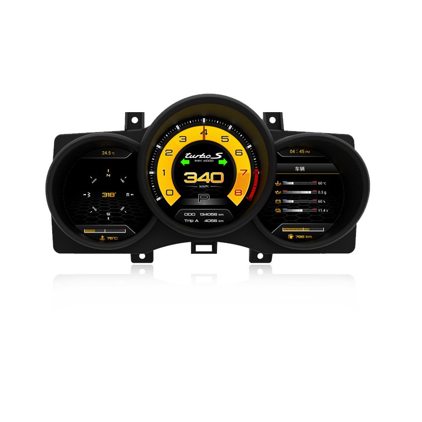 Linux System Plug and Play 720p HD Auto Meter Upgrade for Porsche Macan Digital Cluster Dashboard Display 2014-2018