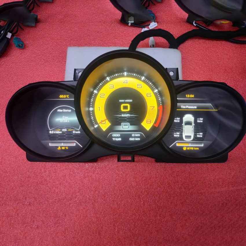Linux System Plug and Play 720p HD Auto Meter Upgrade for Porsche Macan Digital Cluster Dashboard Display 2014-2018