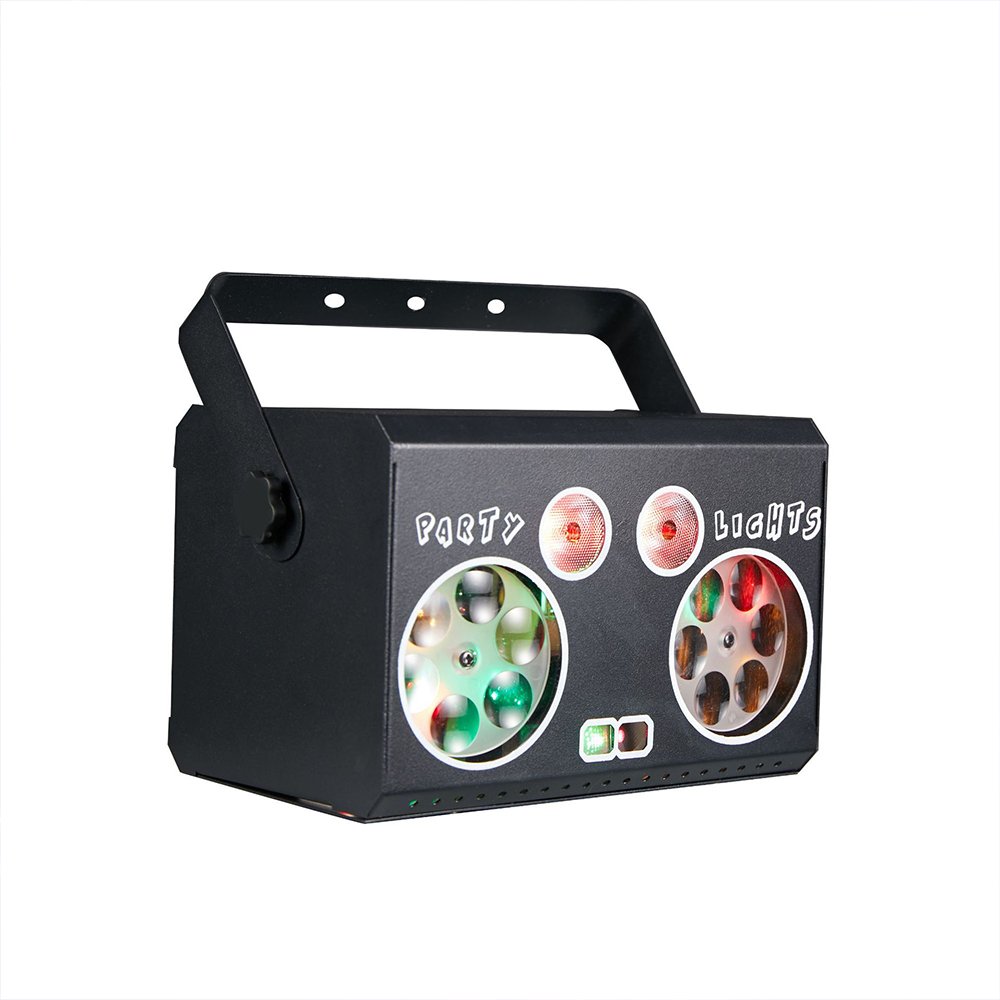 Stage Laser Light Party Stroboscopic Sound Control DMX Dynamic Remote Control Multi-mode bar Pattern Projection Light