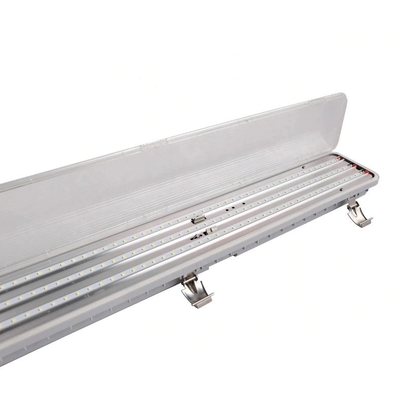 High Lumen 8ft 120w Water-proof Pressure-proof Outdoor Batten Lamp with Smd2835 Ip66 4000-5000k Led Tri-proof Light for Garage