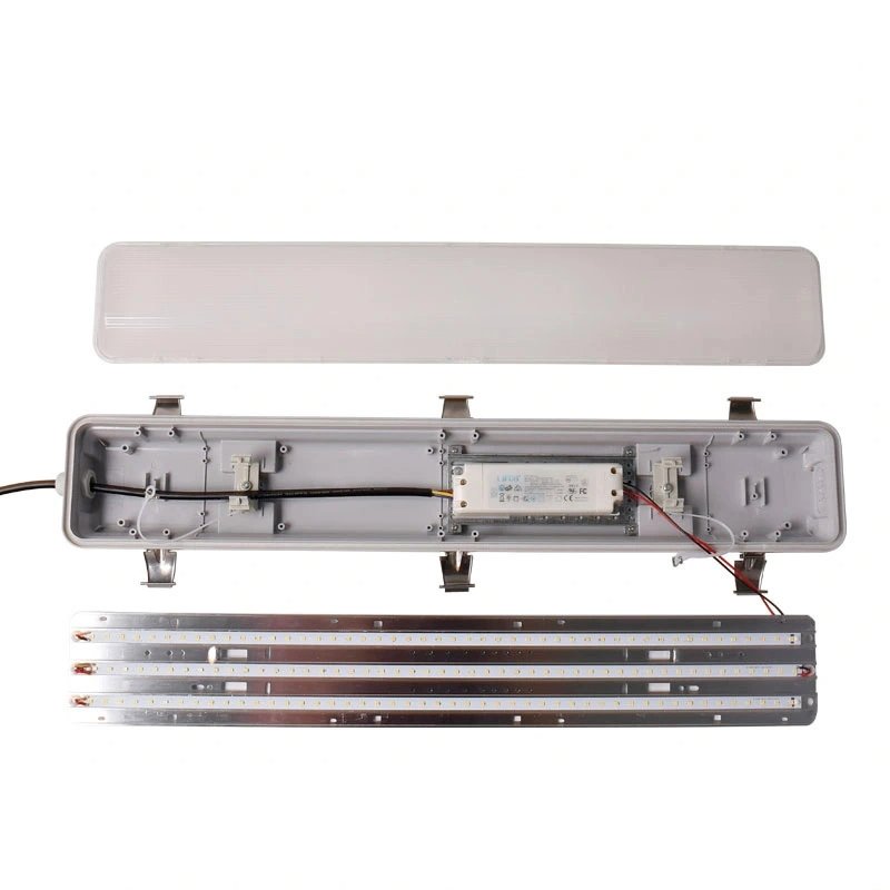 High Lumen 8ft 120w Water-proof Pressure-proof Outdoor Batten Lamp with Smd2835 Ip66 4000-5000k Led Tri-proof Light for Garage