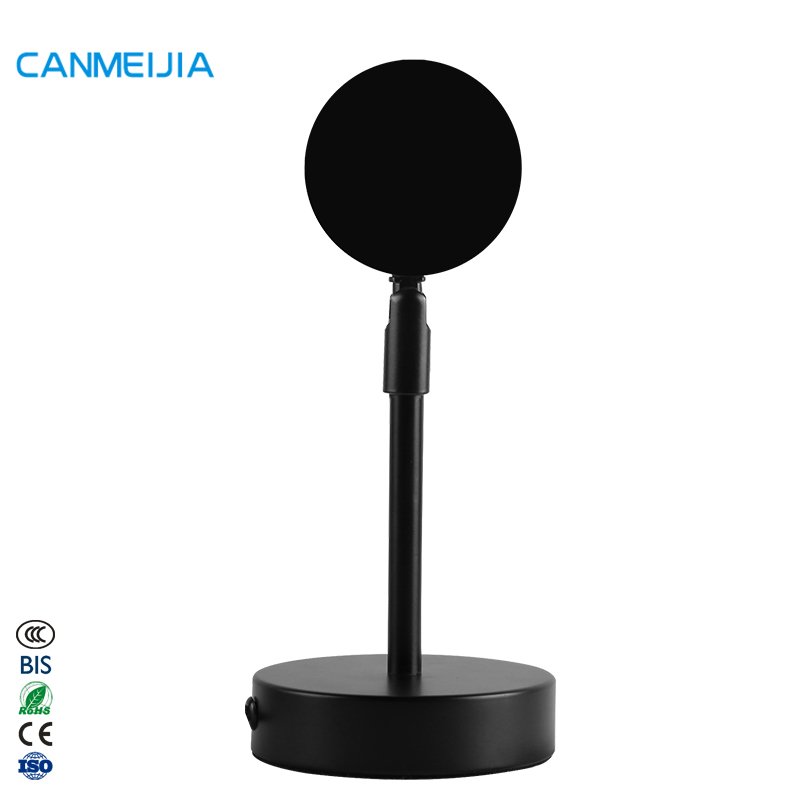 180 Degree Rotation UFO Colorful Flexible Usb Button Floor Lamp Eternal Sun Rainbow Led Red Sunset Light Projector Sunset Lamp