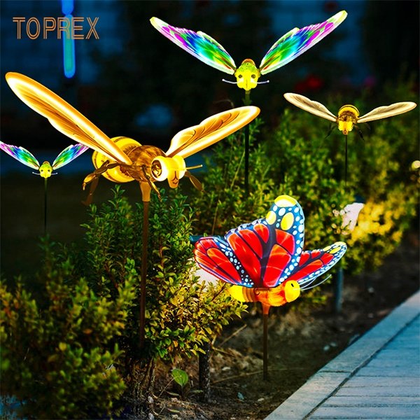 Ex-Factory Price Led Moving Insect Decoration Lights Decor Lighted Butterfly Decorations Butterfly Light Wedding