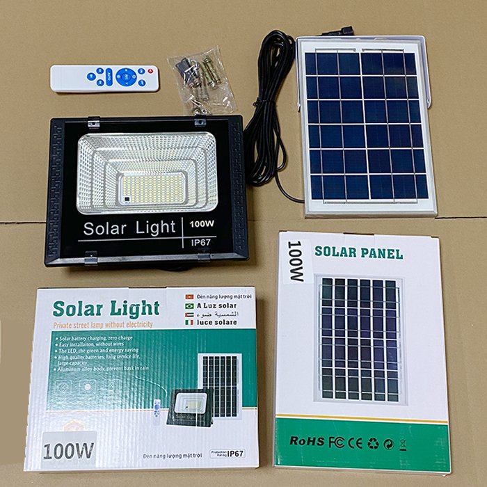 Omsen Home Led Street Garden Solar Flood Light 1000W Lights Outdoor Solar Power Lamp Floodlight 2500 Lumens Lighting Waterproof